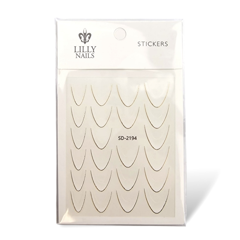 9421 – French Stickers White Gold