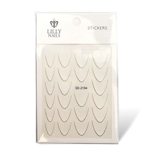 9421 – French Stickers White Gold
